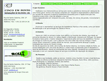 Tablet Screenshot of cincoemponto.com